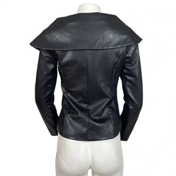 Vegan Leather Jacket Black - Picture 4 of 4